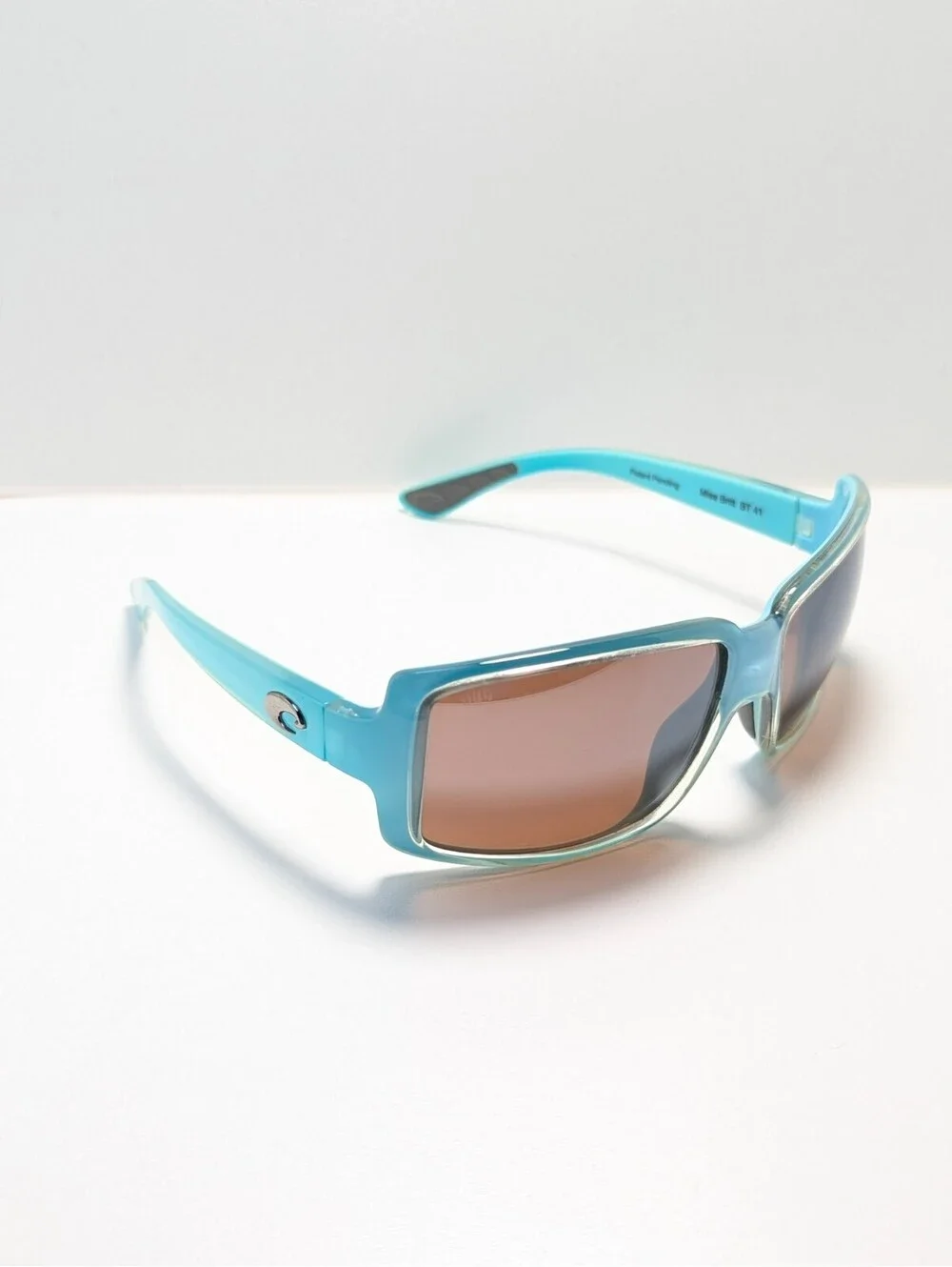 Costa del Mar Miss Brit BT41 Orange Copper UV Blue Aqua Women's Chic Sunglasses